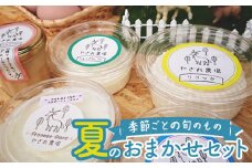 No.269 【やぎ丸農場季節ごとの旬のもの】夏のおまかせセット ／ チーズ ヨーグルト 平飼い 自家製 広島県