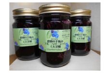 [B-13]伊草農園 無添加ブルーベリージャム（北海道てん菜糖420ｇ）3本