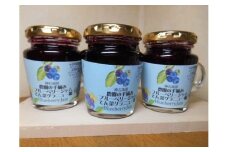 [A-30]無添加ブルーベリージャム（北海道てん菜グラニュー糖110g）3本