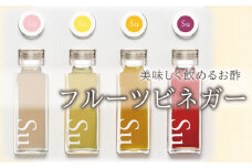 山口県産でつくったおいしく飲めるお酢　フルーツビネガーセット