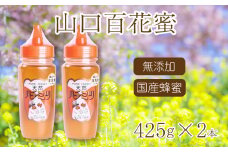 はちみつ 国産 蜂蜜 850g ( 425g×2 ) 国産100% 百花蜜 山口県産 下関