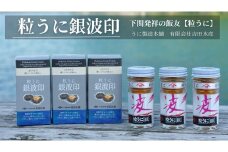 粒 うに ウニ 雲丹 ガゼウニ 銀波印 瓶うに 55g 3本 セット 常温 ギフト 贈答品 下関市 山口