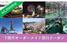 オーダーメイド 旅行 クーポン 60,000円分 １枚 旅のコンサルティング パッケージ チケット 下関