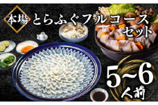 ふぐ フルコース 5~6人前 刺身 200g 冷凍 とらふぐ 高級魚 ふぐ刺し 鍋 皮 焼きヒレ ポン酢 もみじ 付き 陶器皿 てっさ てっちり  山口県 下関市 冬 旬 鮮魚 父の日