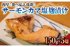【100個限定】肉厚! サーモンカマ塩麴漬け 鮭 サケ 下関 山口 しゃけ さけ 人気 返礼品 下関市
