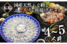  国産天然 ふぐ刺身＆ふぐちり＆唐揚げ セット 4～5人前 冷凍 下関 ( フグ まふぐ マフグ 真フグ 刺身 切身 とらふぐアラ トラフグ てっさ てっちり 刺し身 ふぐちり鍋 ふぐ鍋 海鮮鍋 魚介 鮮魚 海鮮 高級魚 冬 父の日) 山口県 下関市