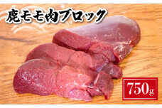 鹿 モモ肉 ブロック 750g ( 鹿肉 ジビエ 冷凍 真空パック 小分け 国産 鹿肉 高タンパク 低カロリー 鉄分豊富 ステーキ カレー シチュー 下関 山口 肉特集 )
