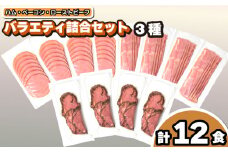 加工肉 詰め合わせ 約 1.2kg 3種 12食 セット 冷凍 小分け 個包装 ハム ベーコン ローストビーフ ( ロースハム  ベーコン ローストビーフ 切り落とし 簡単調理 絶品 惣菜 おかず 晩ごはん 弁当 ) 山口県 下関市 肉特集