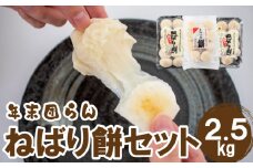 【 期間限定 】餅 2.5kg ねばり餅 杵 つき もち 玄米 お雑煮 もち米 使用 大容量 下関 山口 【 年末年始 】 ［12/19までの申込で年内配送可】