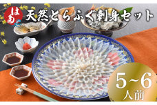 天然とらふぐ刺身セット 5～6人前 180g 冷凍 ( フグ とらふぐ トラフグ 刺身 てっさ 刺し身 魚介 鮮魚 海鮮 高級魚 本場 下関 ふぐ刺し 河豚 ポン酢 もみじおろし 付き ギフト 贈答 祝い お中元 お歳暮 記念日 父の日 冬 ) 下関 山口 年末年始 年末 正月