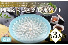 国産 とらふく 刺し身 セット 冷蔵 約3人前 フグ 本場フグ刺し 河豚 関門ふぐ 高級魚 鮮魚 本場 下関 山口 冬 旬 お取り寄せ ギフト 贈答 中元 歳暮 お祝い 記念 日指定可