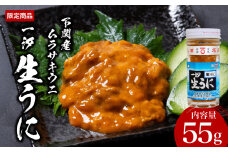 一汐 紫 生 うに ウニ 雲丹 ムラサキウニ 55g 冷凍 瓶 ご飯のおとも 酒の肴 下関 山口