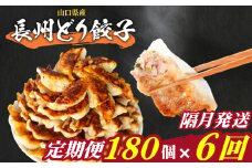 訳あり 長州どり餃子 6回 隔月 定期便 180個 12個×15パック 冷凍 小分け 大容量 ぎょうざ ギョウザ ギョーザ