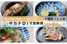 定期便 12ヶ月 サカナDIY 2人前 4 ~ 5 種×12ヶ月 魚料理キット ( 鮮魚 海鮮 魚介 海の幸 冷凍 真空 小分け セット 定期便 お楽しみ 毎月変わる 地魚 煮魚 焼き魚 刺身 刺し身 さしみ お造り 唐揚げ 粕 漬け 揚物 惣菜 絶品 フライ お手軽 簡単調理 定期便 レシピ付き )