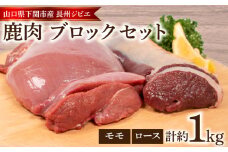 訳あり 不揃い 鹿肉 ロース モモ ブロック 各 約 500g 計 約 1kg 鹿 シカ ジビエ 肉 もも ( 冷凍 料理 加工 ごはん 弁当 惣菜 おかず 高タンパク 低カロリー 低脂質 鉄分豊富 ダイエット おつまみ 長州ジビエ ステーキ ロースト とんかつ アレンジ グルメ ご飯 家庭用 自宅用 ) 下関 山口