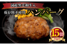 ハンバーグ 1.5kg 100g × 15個 ( 黒毛和牛 関門ポーク 牛肉 豚肉 冷凍 国産 保存料 不使用 ビーフ ポーク ジューシー お弁当 おかず 惣菜 晩ごはん ) 下関 山口