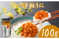 うに 粒うに 一汐粒うに 100g ウニ 粒雲丹 瓶うに 瓶詰め アルコール漬け 常温 ご褒美 贅沢 夜食 おつまみ 発祥 下関 山口