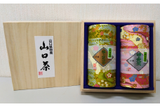 極上・特上煎茶～ふるさとの味「山口茶」～　150g×2種、2缶【極上煎茶 特上煎茶 山口茶 ふるさとの味 新芽 茶葉 煎茶 上級品 一番茶 荒茶加工 甘み 渋み 香り 調和 高品質 日本茶 お茶 伝統 茶缶 150g 高級茶】