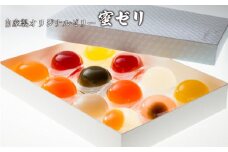 自家製オリジナルゼリー　蜜ゼリー【ゼリーフルーツゼリー８種類 詰合せ いちご味 ぶどう味 みかん味 トマト味 緑茶味 紫蘇味 甘酒味 タイガーメロン味 水羊羹〈小豆〉 水羊羹〈抹茶〉】