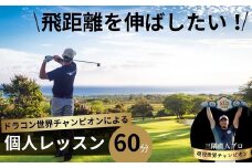 ドラコン現役世界チャンピオン“三隅直人プロ”による飛距離アップレッスン！60分（マンツーマンゴルフレッスン）【ゴルフ 飛距離 飛距離アップ ゴルフ レッスン ゴルフ指導 ゴルフのコツ 技術向上 レッスン スイング改善 マンツーマン 初心者歓迎 プロ プロによる指導 ゴルフドライバー ゴルフドライバーコンテスト 世界大会 日本大会 優勝】