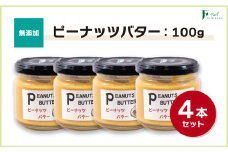無添加ピーナッツバター100g×4本セット 【山口県 宇部市 ピーナッツ 無添加 濃厚 ギフト 贈り物 無添加 ピーナッツバター 砂糖不使用 塩不使用 植物油不使用 純粋 濃厚 ピーナッツ本来の味 トースト はちみつ追加 ピーナッツソース 野菜和え マヨネーズディップ スプレッド ナチュラル 食品 自家製 自然派 ヘルシー 料理 便利 おすすめ】