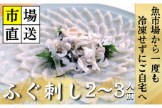 【北海道・東北・沖縄・離島配送不可／着日指定必須】市場直送！ふぐ丸ごと一匹分 生 ふぐ刺し 2〜3人前【市場直送 ふぐ フグ 河豚 丸ごと一匹分 生 ふぐ刺し 山口県 宇部市 冷蔵 生 未冷凍 新鮮 魚 鮮魚 贅沢 食卓 ふぐ料理 魚介類 特別な日】