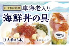 C021 HeyHeyDON　秋穂産車海老入り海鮮丼の具(1人前×6本)