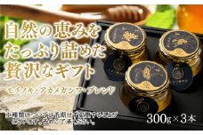 B060 山口県産　愛情いっぱい極上のはちみつギフトセット大（300g×3本）
