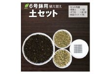 E105 培養土　【植え替え土セット】　観葉植物の土　6号