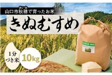 C121 あいお（秋穂）で育ったお米 きぬむすめ 1分づき米 10kg
