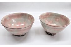 萩焼 8代佳炎作　ペア化粧飯茶碗　｜HG000020