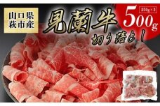【数量限定】山口県萩市産 見蘭牛 切り落とし 500g (250g×2)国産  肉 お肉 牛　｜HG000068