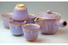 萩焼　萩むらさき朝顔茶器揃　｜HG000148