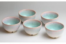 萩焼　ミント まめ碗 5客セット　｜HG000151