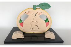 萩・十二支の夏みかん 専用飾り台付（うさぎ）　｜HG000176