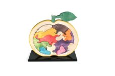 木工 おもちゃ 萩だいだい 十二支 専用飾り台付 工芸品　｜HG000180