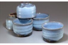 萩焼　蒼の番碗　5客揃　｜HG000344