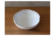 鉢 萩焼 輪花鉢 白萩釉 工芸品　｜HG000927