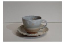 萩焼 コーヒー碗 ヒラヒラ ソロ　｜HG001002