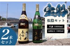 日本酒 飲み比べ ☆ 萩の地酒 原酒 ☆ 宝船 松陰セット 1800ml×2本　｜HG001077
