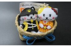 萩市のマスコット萩にゃん、文にゃんストラップセット　｜HG000280