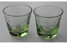 萩ガラス 玄武岩冷酒グラス 2個セット　｜HG000281