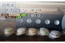 自然派マカロン　5個セット_ マカロン 菓子 お菓子 スイーツ 洋菓子 焼き菓子 おかし スイーツ デザート おやつ カフェ ミルクティー よもぎ チョコレート 抹茶 自然派 5個 個包装 贈答 ギフト プレゼント 送料無料 【1227825】