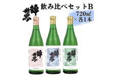 ＜防府の地酒＞錦世界　飲み比べセットB　720ml×各1本　計3本【1634683】