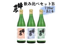 ＜防府の地酒＞錦世界　飲み比べセットB　720ml×各1本　計3本【1634683】