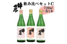 ＜防府の地酒＞錦世界　飲み比べセットC　720ml×各1本　計3本【1634684】