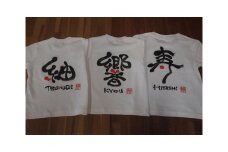 No.059 書Ｔシャツ ／ ファッション 書道 漢字 山口県