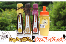 はちみつ屋さんのクッキングセット（クッキングハニー400g＋ドレッシング120ml×3種入）【有限会社ビ庵】