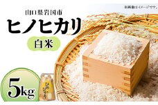 山口県岩国産 白米(ヒノヒカリ) 5kg【yama-moto-farm(株)】