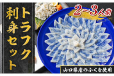YC02 トラフク刺身セット（2～3人前）  山口県産 ふぐ ふぐ刺し 刺身 国産 高級 贈り物 ギフト お祝い